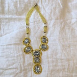 Anthropologie Yellow Statement Necklace
